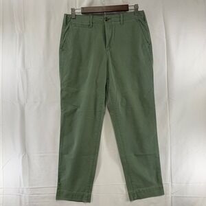 Gap Straight Khaki Pants Womens 6 Green High Rise‎ Stretch Chino